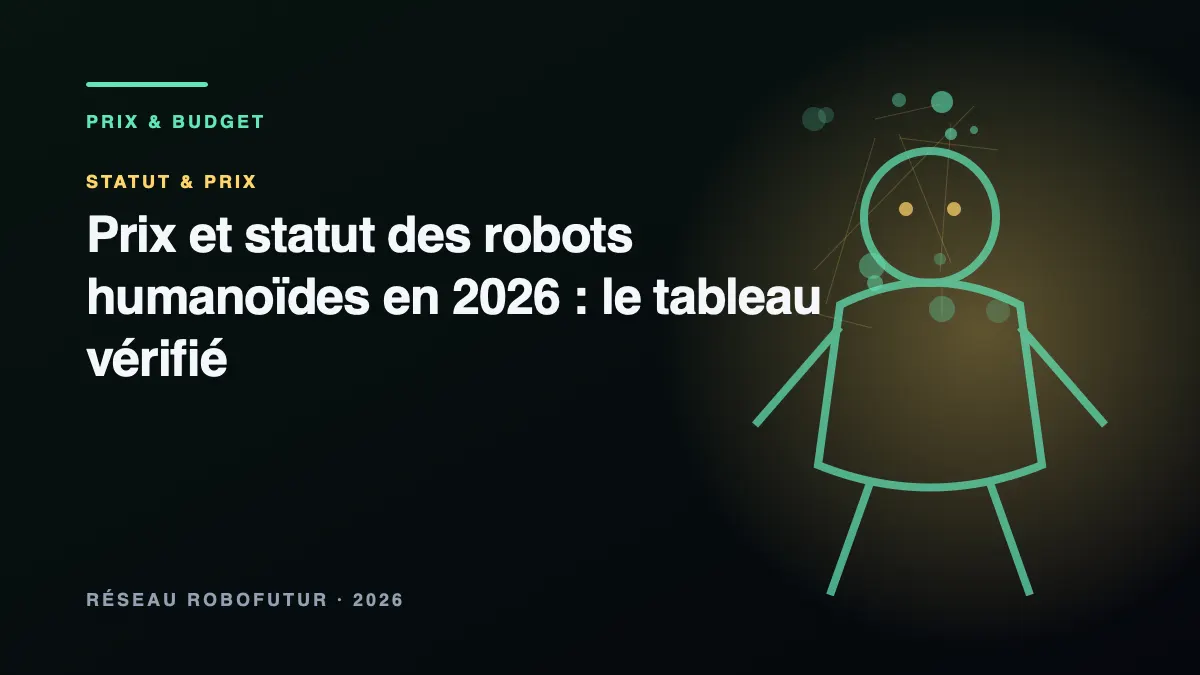 Alignement de robots humanoïdes de générations et marques différentes symbolisant le marché 2026