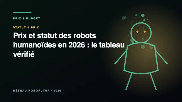 Alignement de robots humanoïdes de générations et marques différentes symbolisant le marché 2026